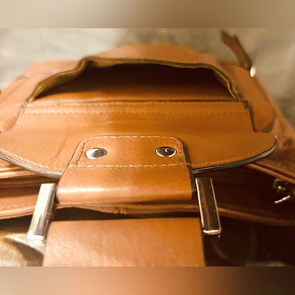 Franco Sarto Tan Leather Crossbody Bag - Picture 4 of 11